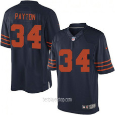 Walter Payton Chicago Bears Mens Authentic 1940s Throwback Alternate Navy Blue Jersey Bestplayer